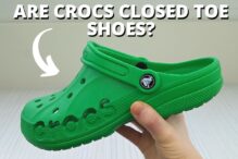 green Crocs Toe Shoes