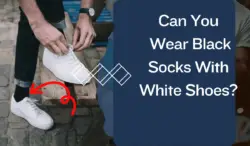 Can you wear black socks with white shoes?