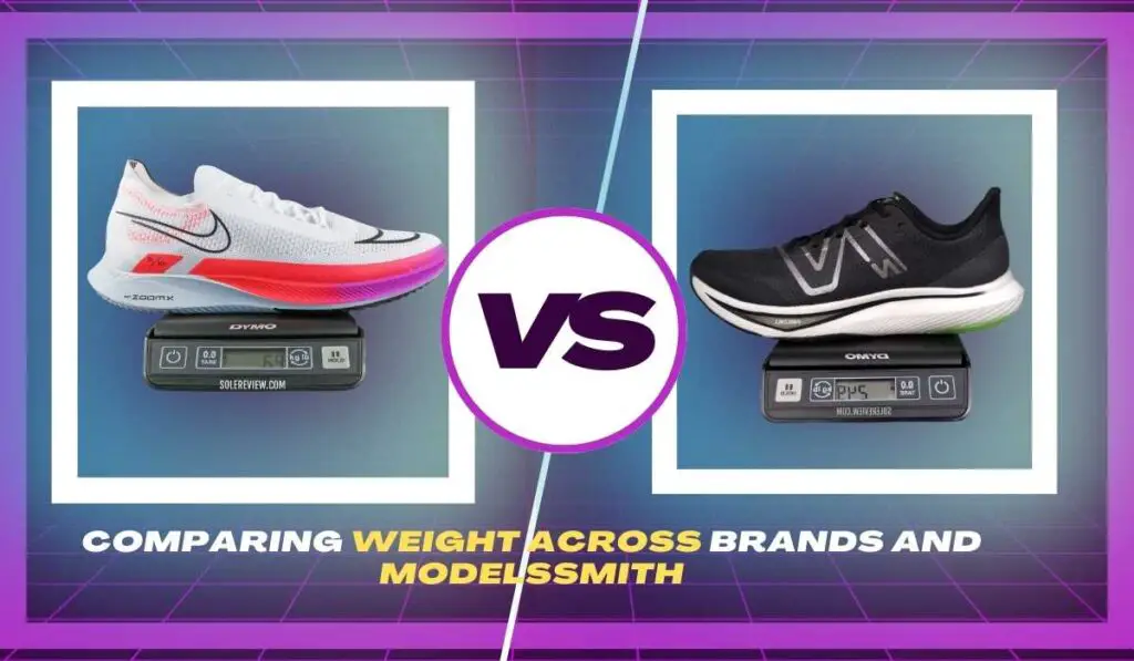Comparing shoe Weight 