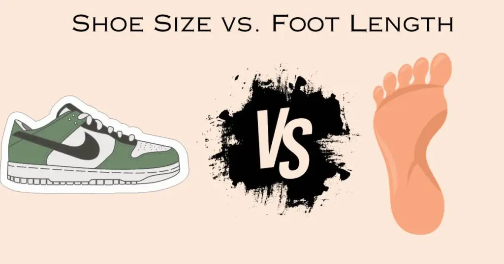 Shoe Size vs. Foot Length