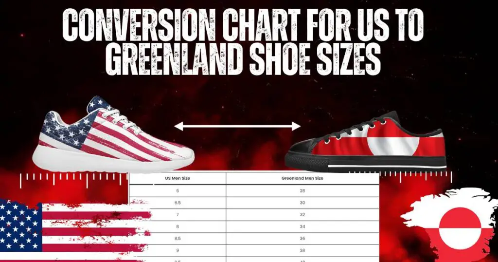 Conversion Chart For Us To Greenland Shoe Sizes