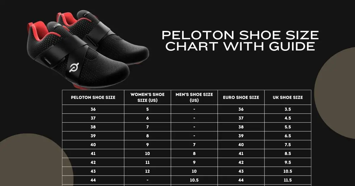 Peloton Shoe Size Chart With Guide