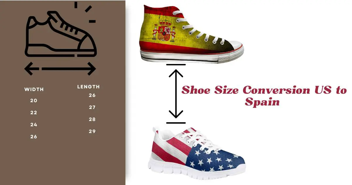 Shoe Size Conversion US to Spain