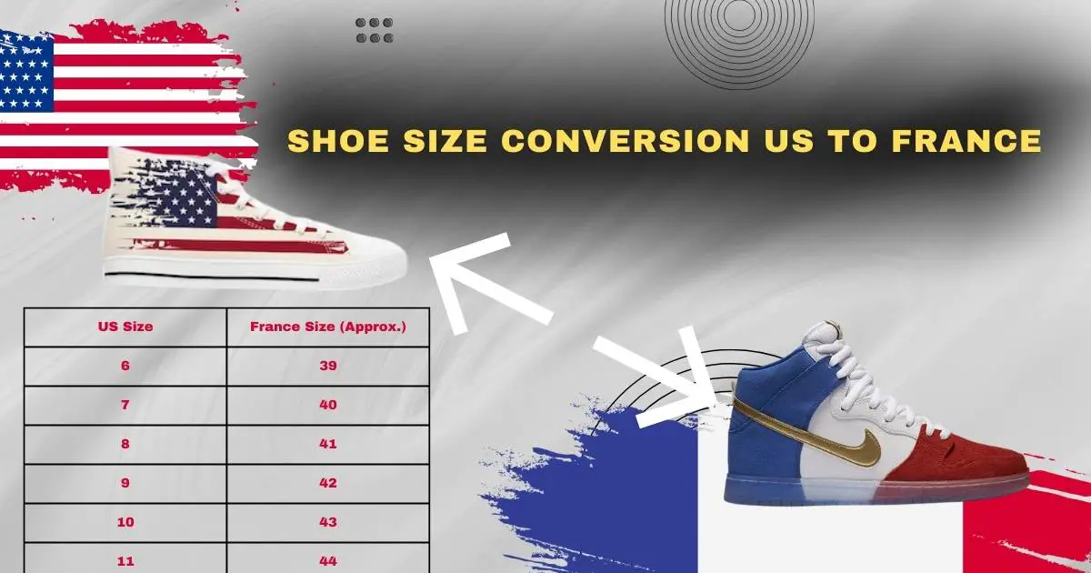 Shoe Size Conversion Us to France