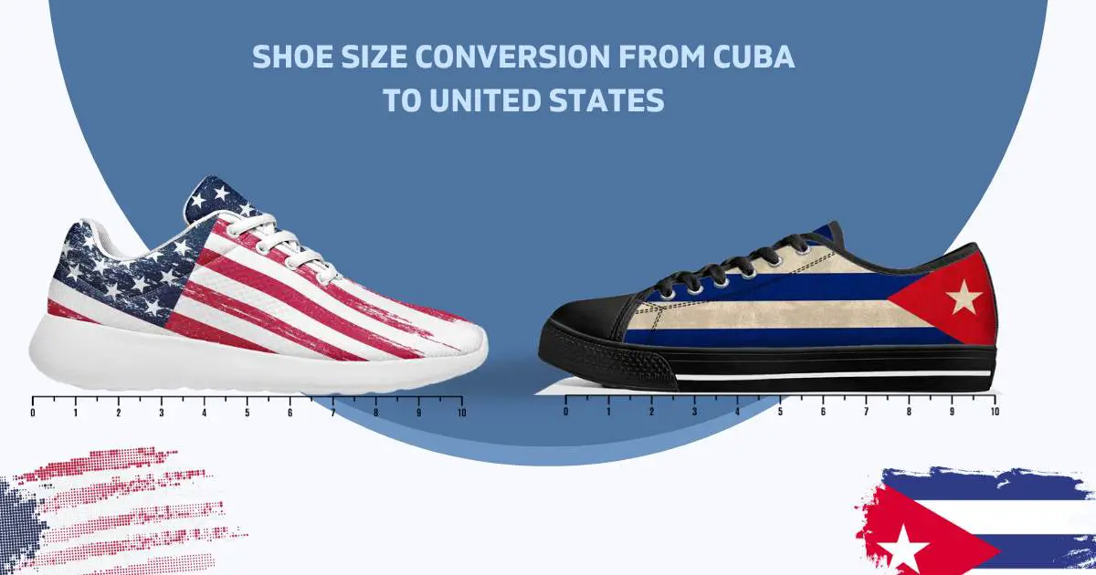 Shoe Size Conversion from Cuba to United States