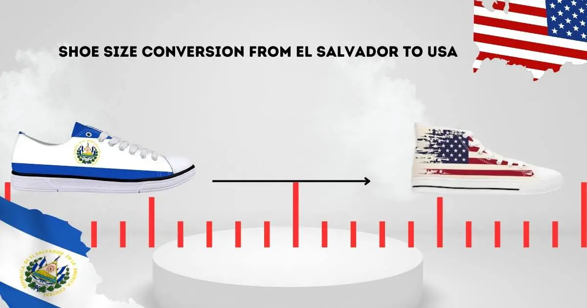 Shoe Size Conversion from El Salvador to Usa