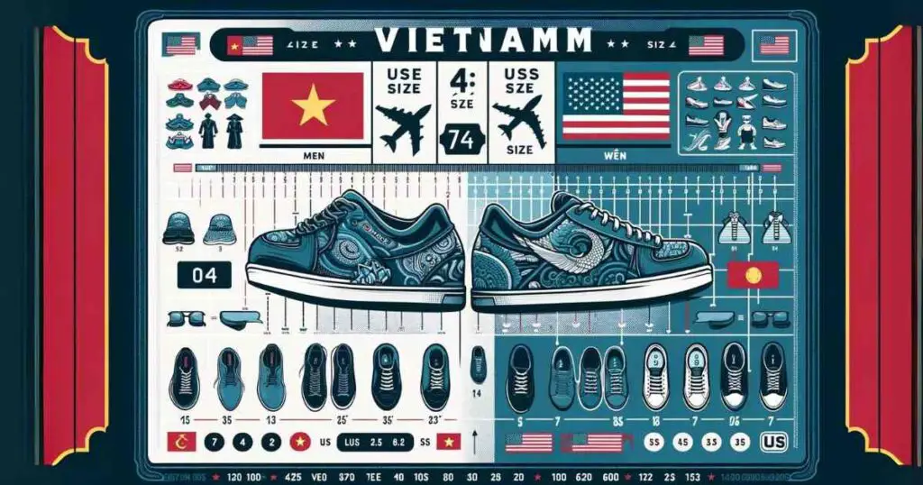 Vietnam to US Shoe Size Conversion Chart