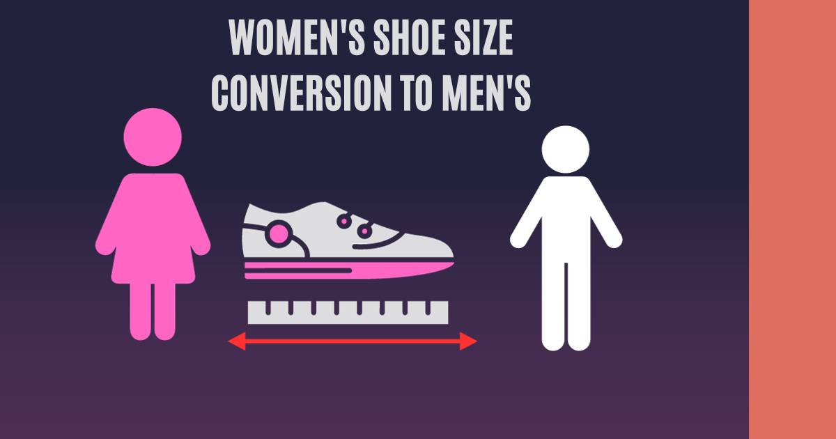 Women's Shoe Size Conversion to Men's