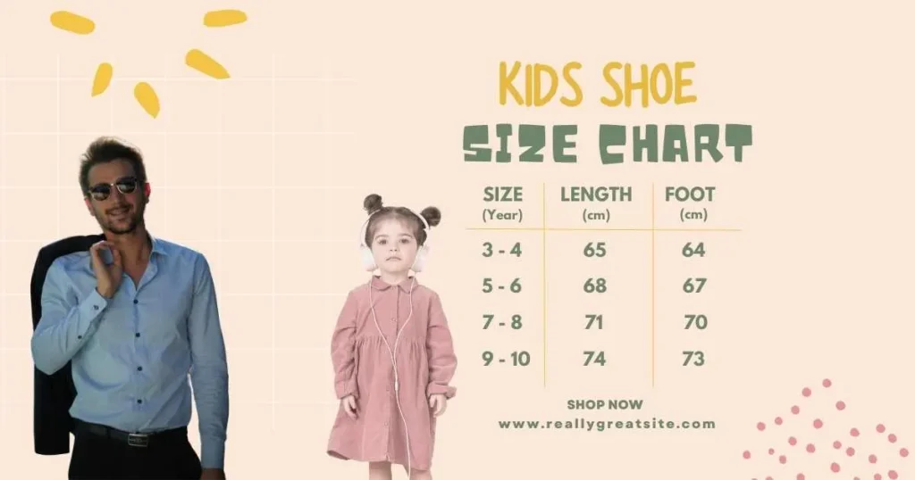 men to kids shoe