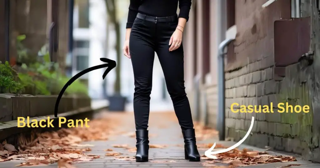Black Pant with Casual Shoe