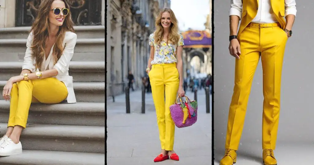 Choosing The Right Shoe Color With Yellow Pants