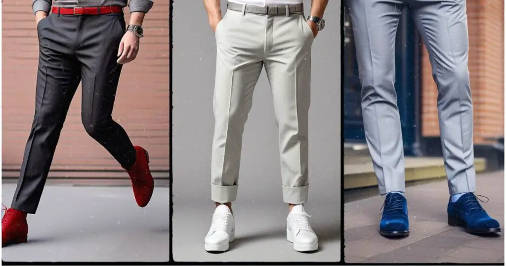 Shoes Classic Color Combinations With Blue Blazer And Grey Pants