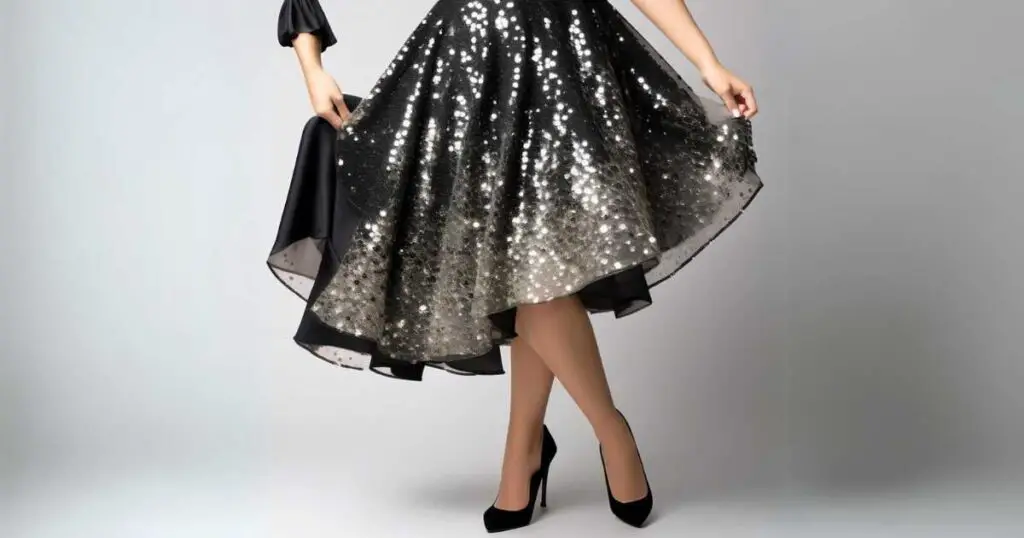 Unique Selections shoe With Black Sparkly Dress
