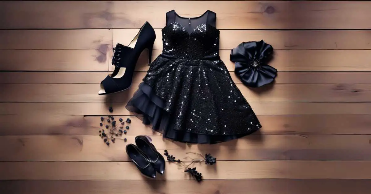 What Shoes to Wear With Black Sparkly Dress