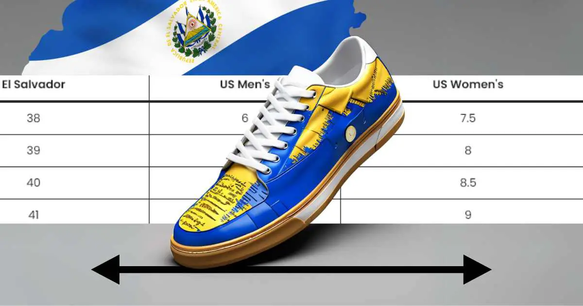 El Salvador Shoe Size Conversion