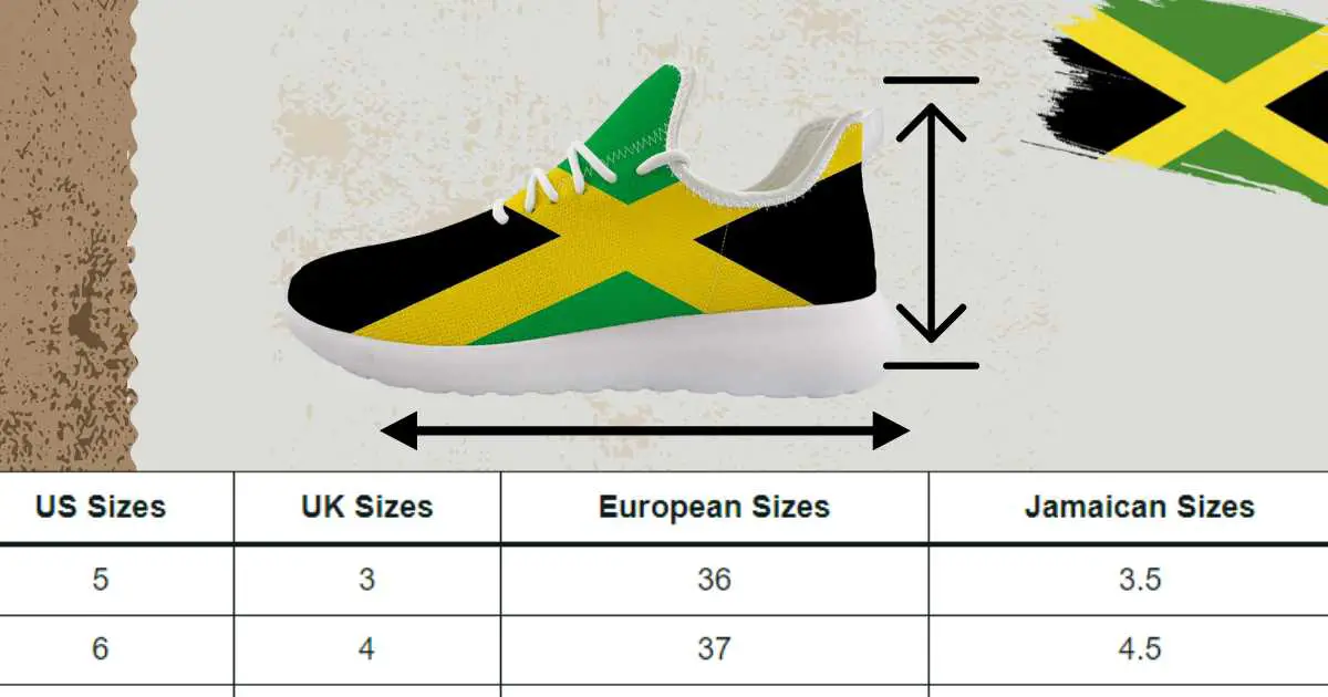 Jamaica Shoe Size Conversion