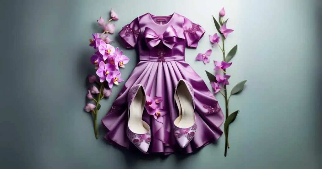 Orchid Dress And Shoes