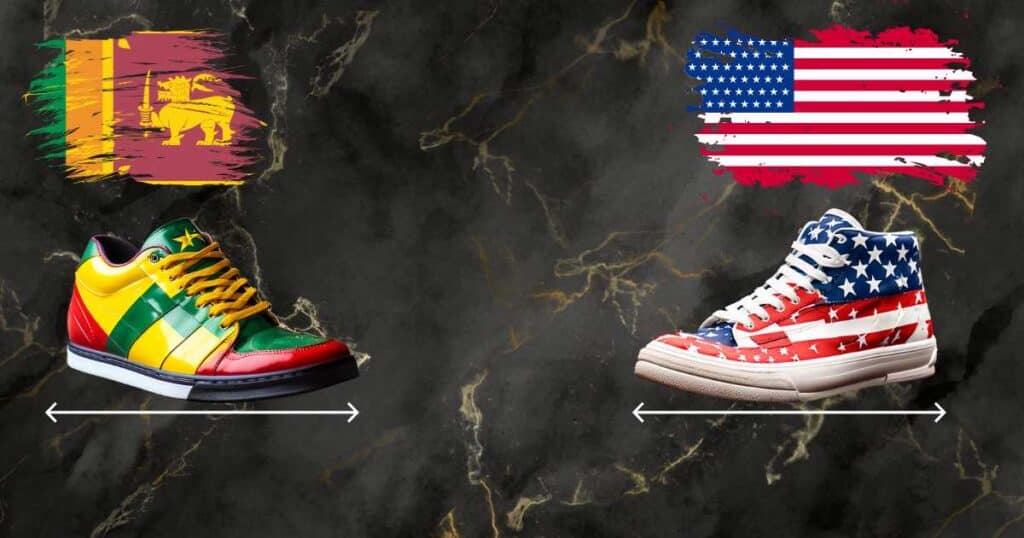 Sri Lanka Shoe Size to US: Complete Chart