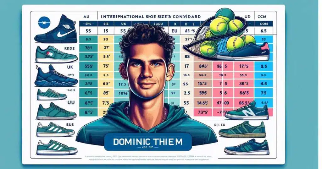 Dominic Thiem Shoe Size Conversion