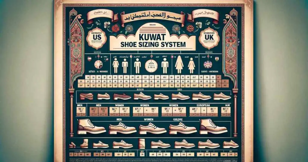 Kuwait Shoe Size system