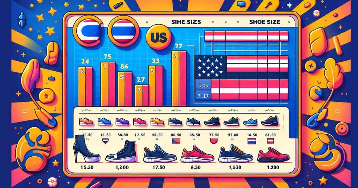 Thailand Shoe Size to US Conversion