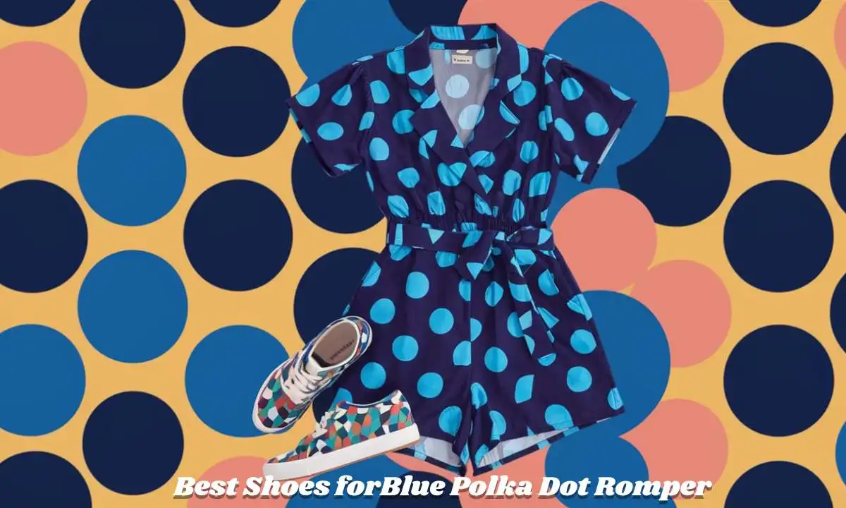 Best Shoes forBlue Polka Dot Romper