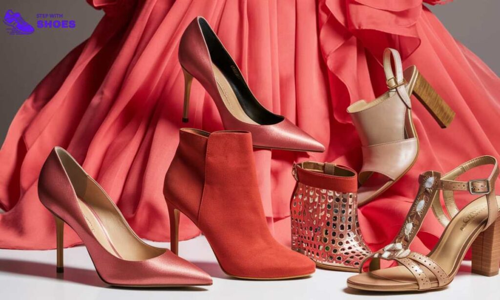 Classic Footwear Choices to Wear With Coral Pink Dress (1)