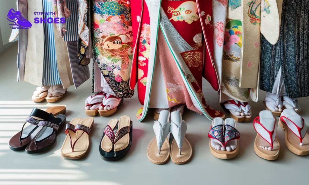 Modern Footwear Choices For Kimono Dress