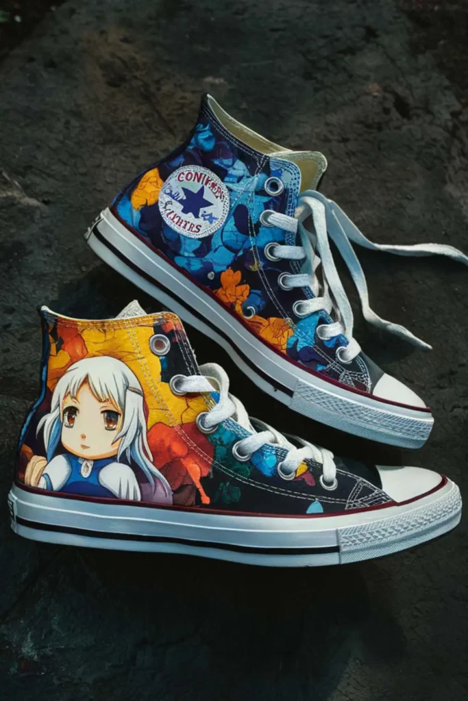 Anime-Inspired Shoe Painting Ideas for Converse Fans