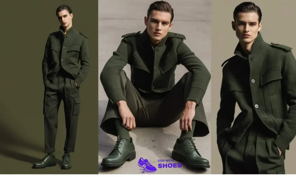 Combat Boots Wear With Military Green Sweater