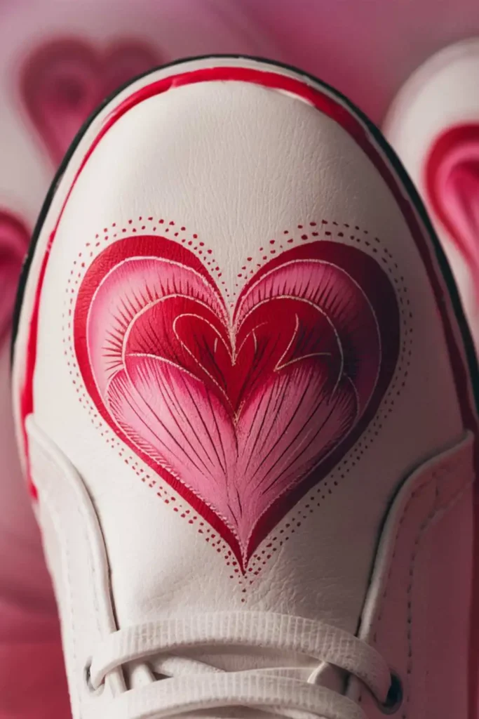 Heart Shoe Painting Ideas