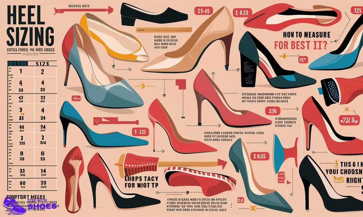 Heel Size Chart Cm