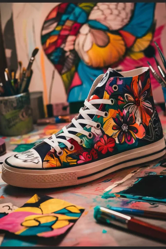 High Tops Shoes Painting