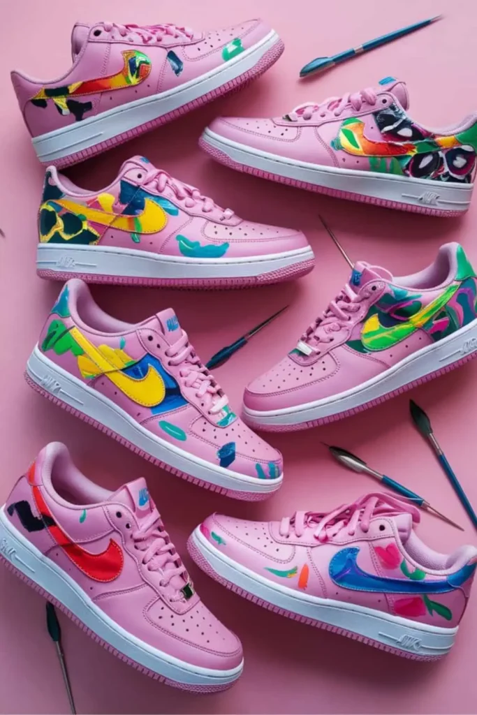 Shoe Painting Ideas Nike Pink