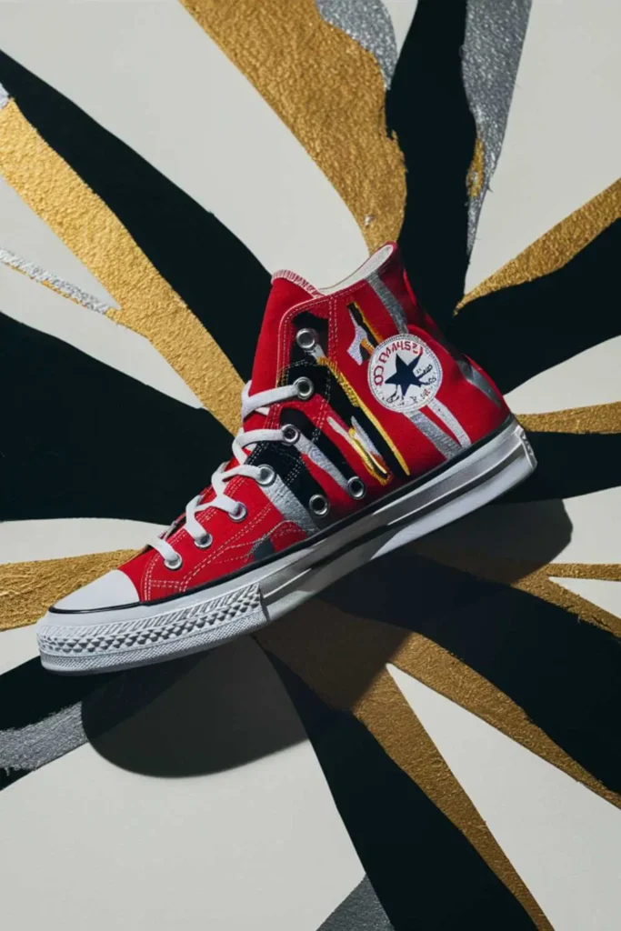 Shoe Painting Red Converse