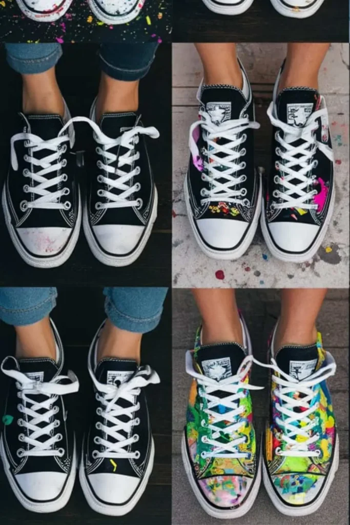 Shoe Painting for Black Converse