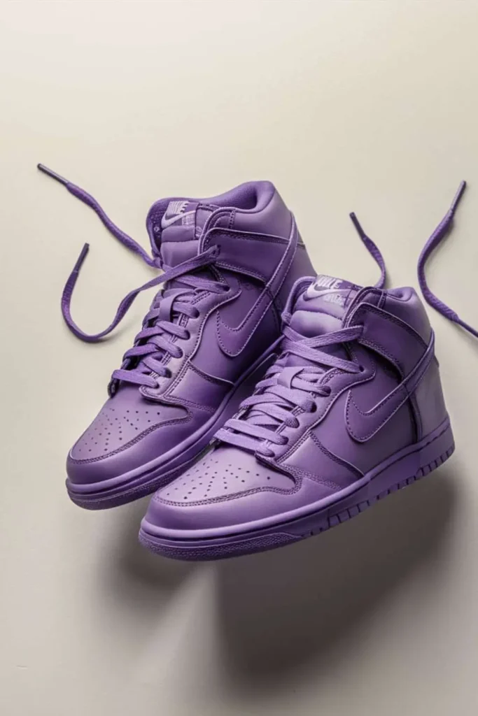  Shoe Painting for Purple Nike Sneakers