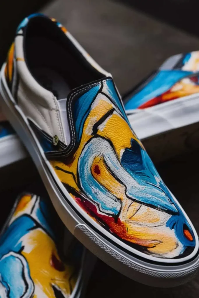 Slip-On Shoes Painting idea