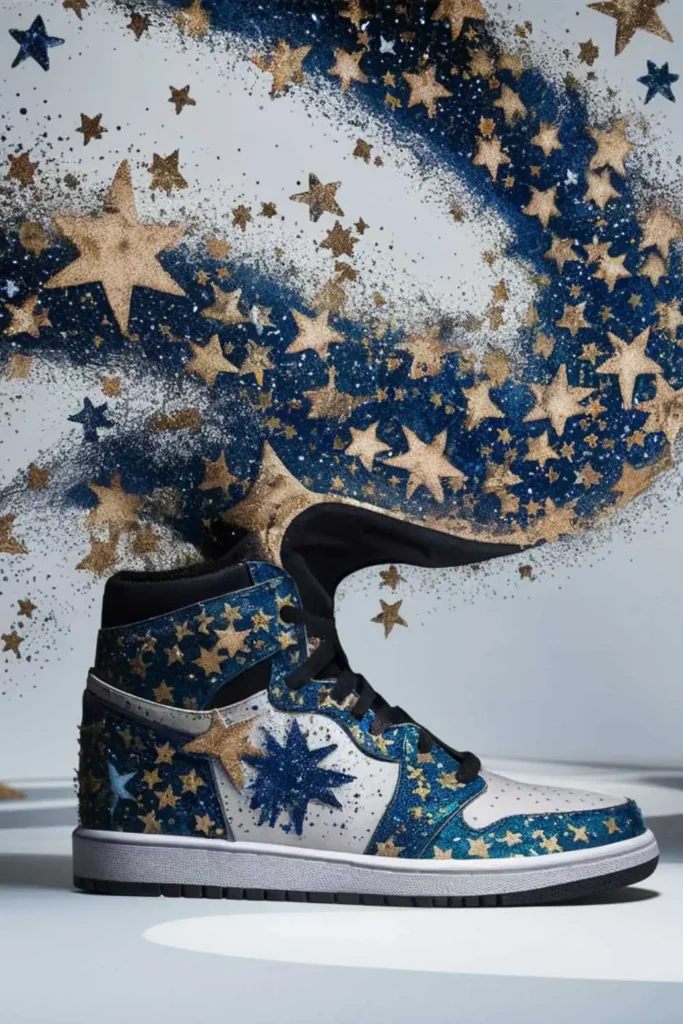 Starry Shoe Painting