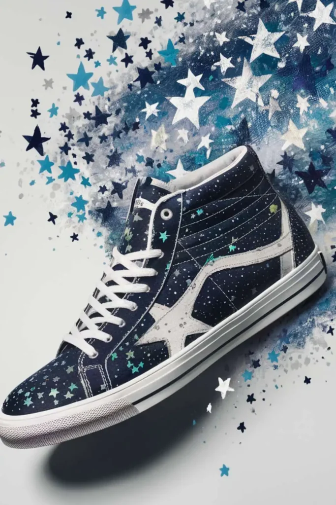 Starry Shoe Painting Ideas