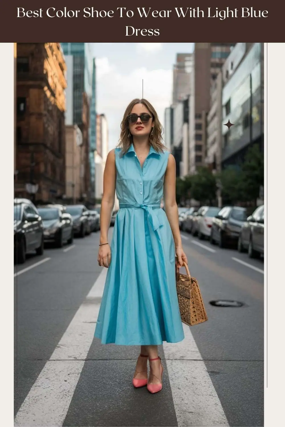 What Shoe Colors Go with a LIGHT Blue Dress