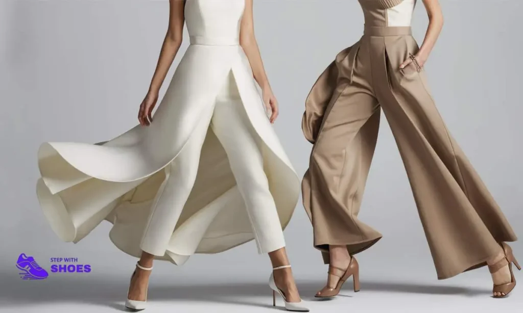 heels Wear With Jumpsuit Pants to Wedding