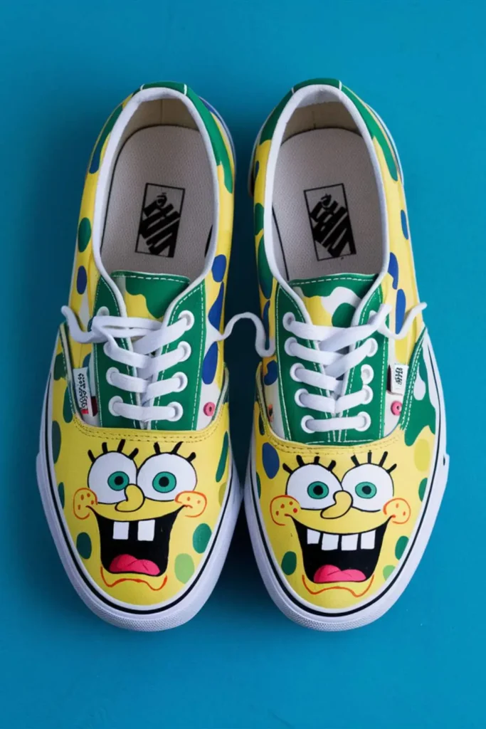 vans spongebob shoe painting