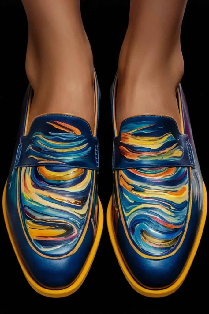 Shoe Painting Ideas Loafers (2)