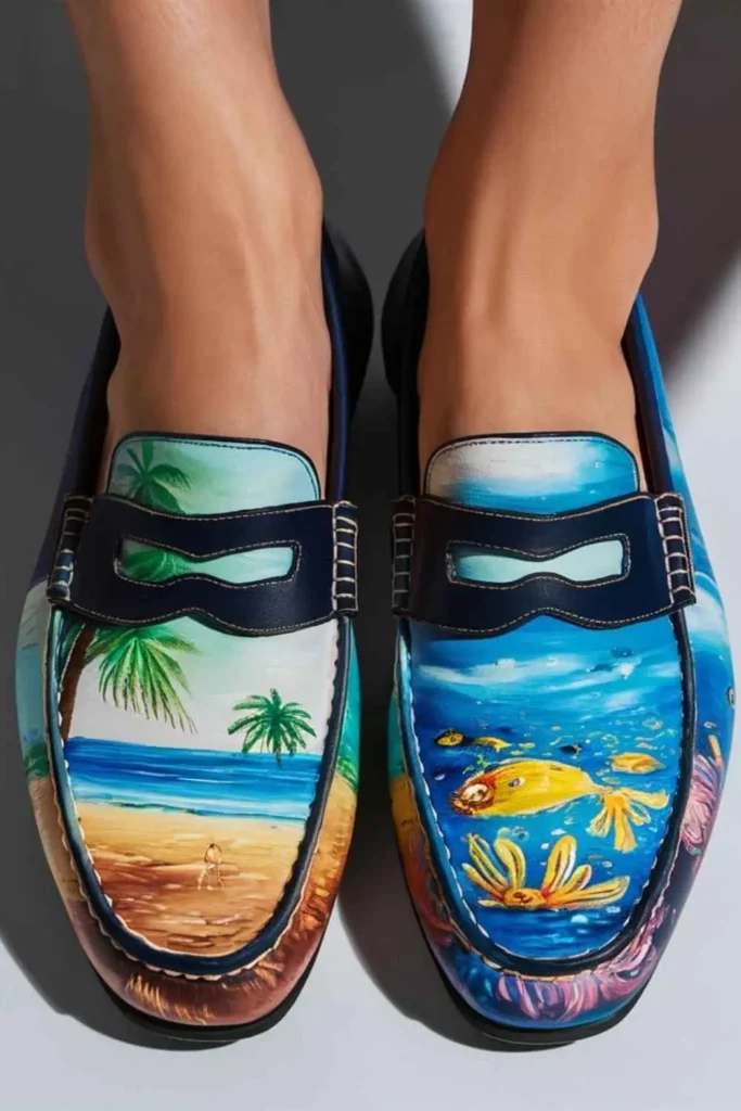 Shoe Painting Ideas Loafers