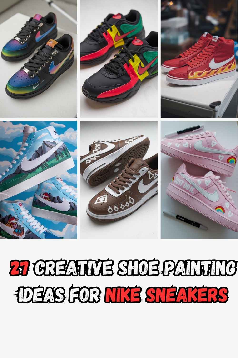 27 Creative Shoe Painting Ideas for Nike Sneakers