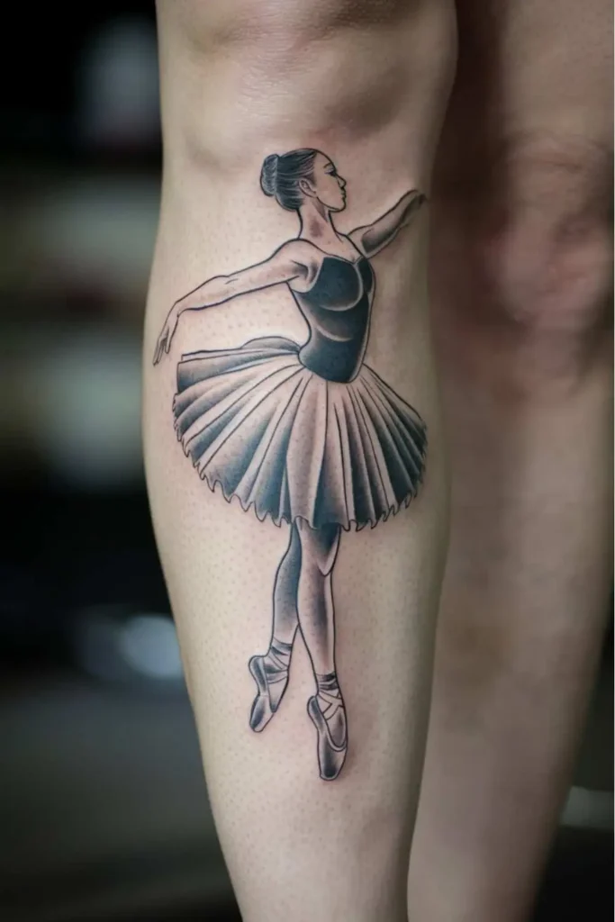 Ballerina Pointe Shoes Tattoo (3)