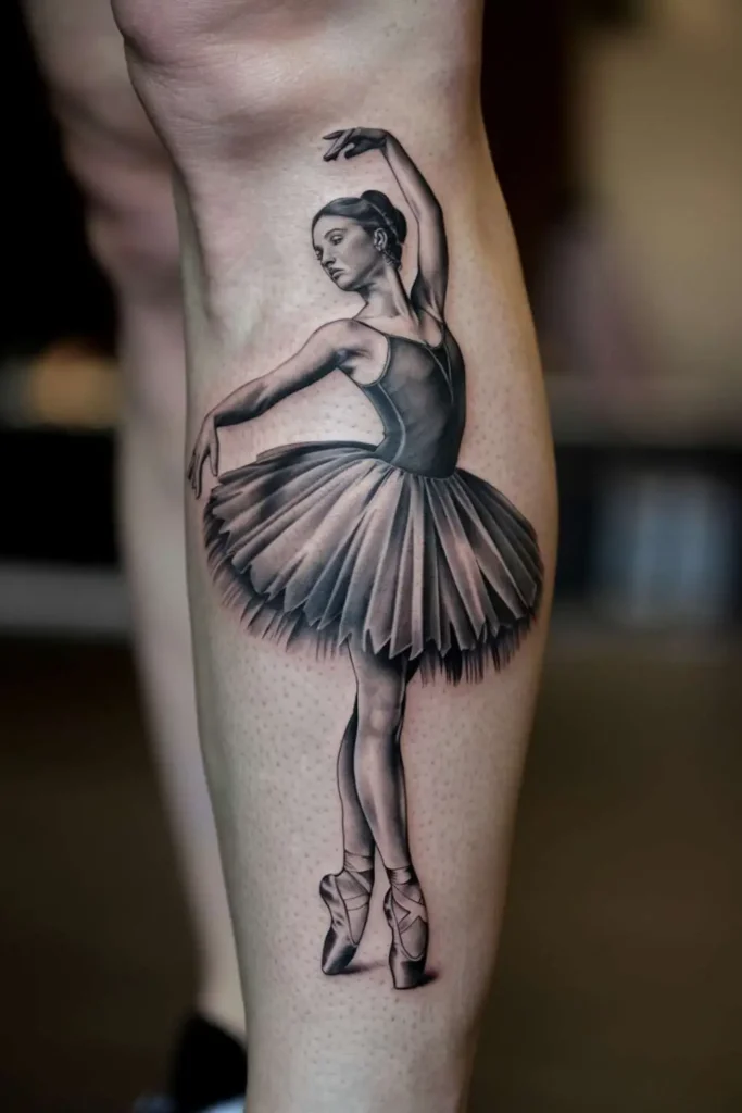 Ballerina Pointe Shoes Tattoo