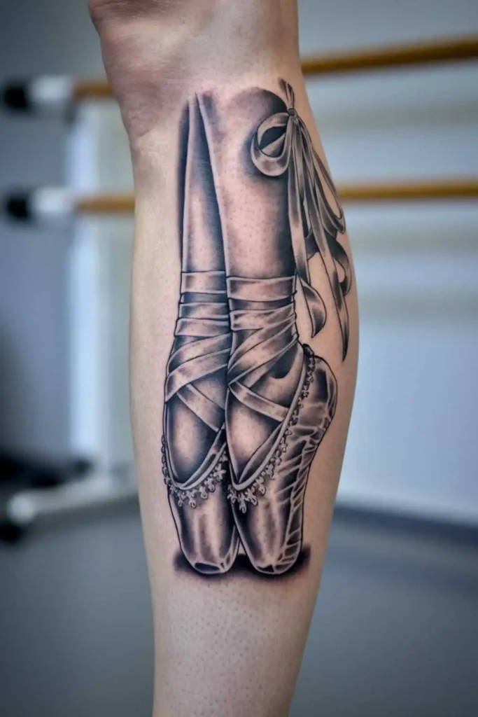 Ballet Pointe Shoes Tattoo (1)