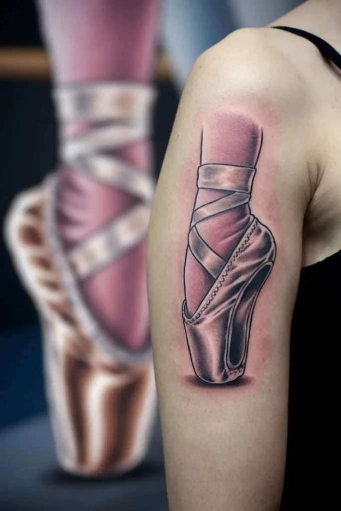 Ballet Slipper Tattoo with Pointe Shoes (3)